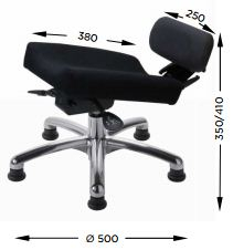 Repose-jambe ergonomique avec système d'angulation 3D MOSS
