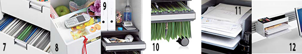 Accessoires intérieurs pour caisson MOBY