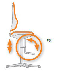 Repose-pieds et marche-pieds siège ergonomique NEON